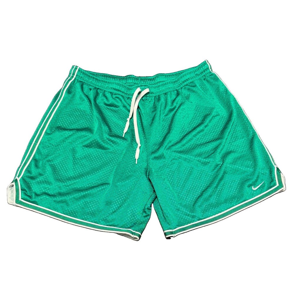 VTG Nike Womens Green Basketball Running Athletic Shorts Sz Large 12-14 Y2K